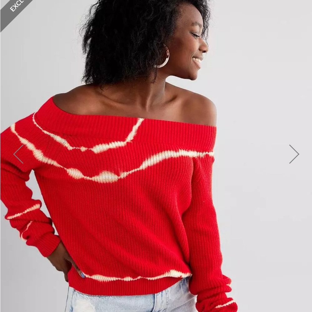 Gilded Intent Red Sweater